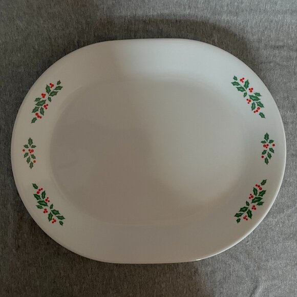 Corelle Winter Holly Serving Platter - Picture 1 of 3